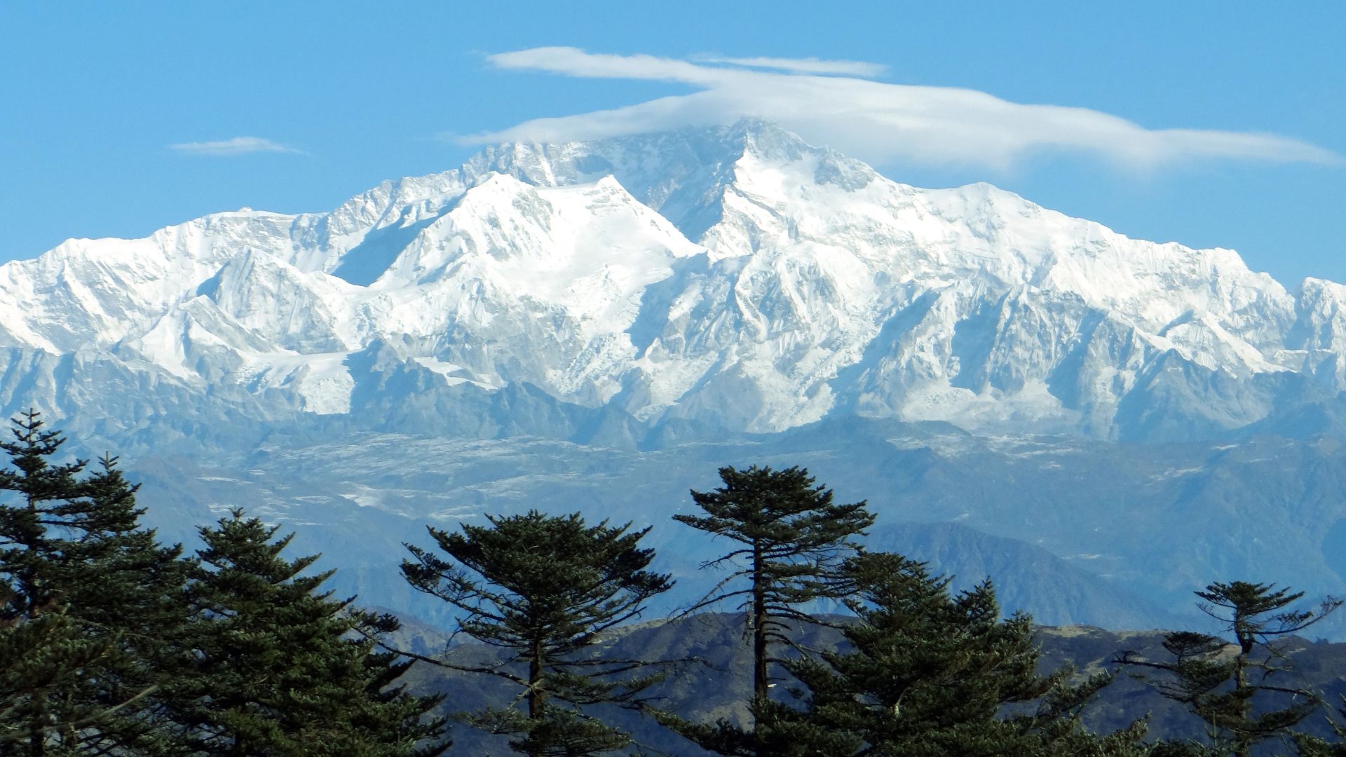 A Mountain Covered In Snow in Sandakphu